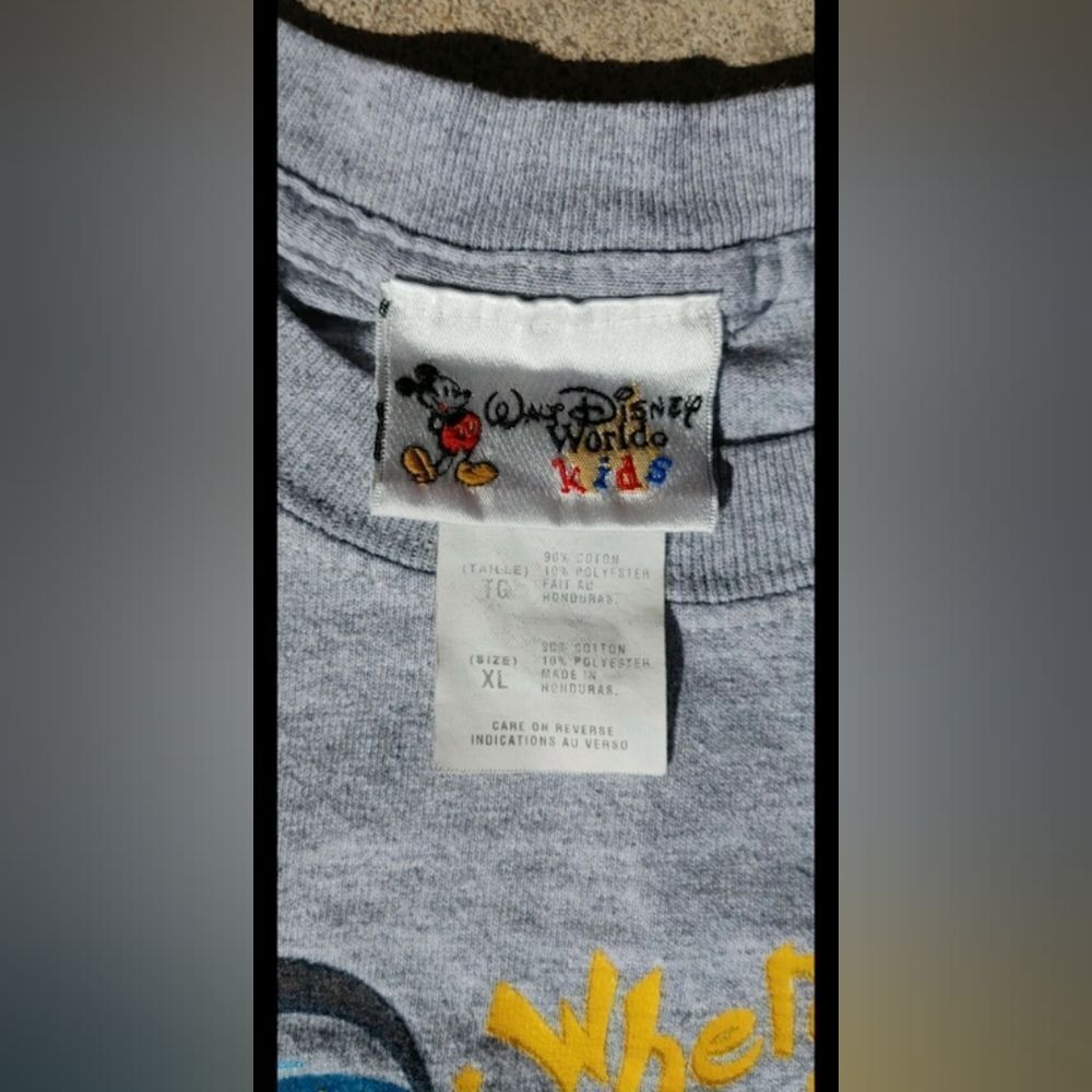 Y2K 2005 Walt Disney World Mickey Mouse Youth T-Shirt Size (XL) - Picture 3 of 4